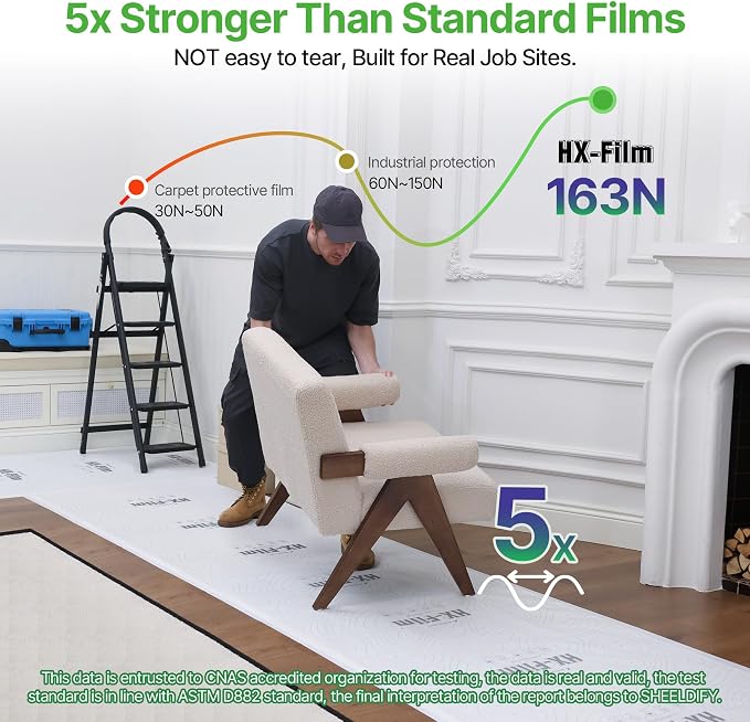 39" x50' Heavy-Duty Floor Protection | Construction Grade Carpet Protector | - Image 5