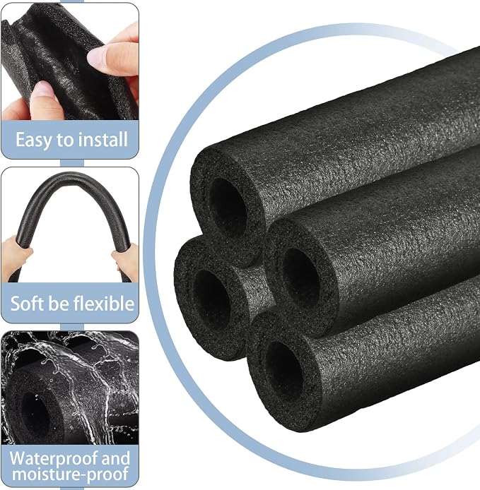 12 Pcs 3.3 Feet Pipe Insulation Foam Tube Pool Noodles Insulating Water Pipe - Image 5