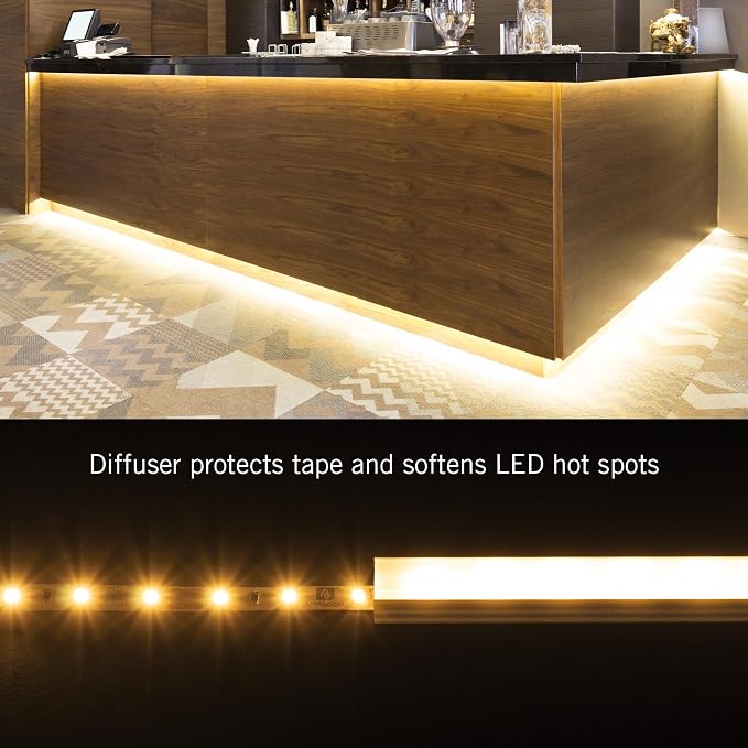 Armacost Lighting Wide Surface Mount LED Tape Light Mounting Channel 5-Pack - Image 4