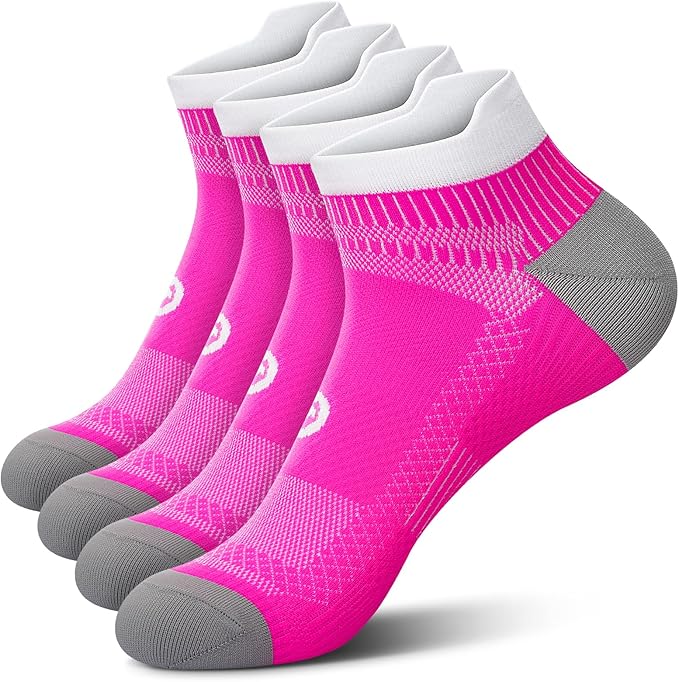PAPLUS Ankle Compression Sock for Men and Women 2/4/6 Pairs, Low Cut by PAPLUS