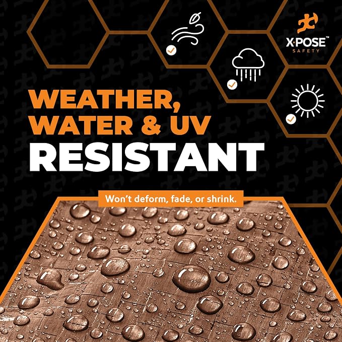 Multipurpose Protective Cover Brown Poly Tarp 10' x 10' - Image 4