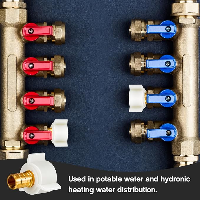 Fabbay 8 Pack 1/2 Inch Pex Fittings 1/2" NPT Female Threaded Swivel Adapter | - Image 6