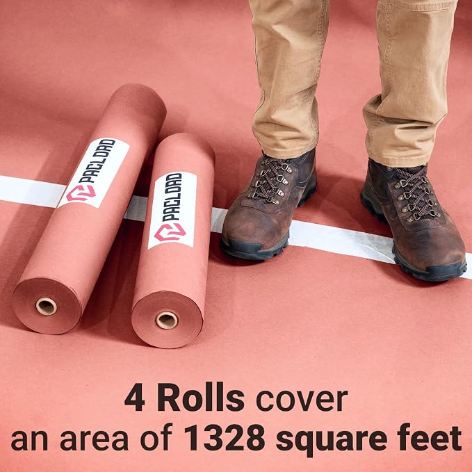 Floor Protection Paper 24" x 166' Red Rosin Paper Roll - Image 6