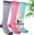 Compression Socks Women & Men, 15-20 mmHg Bamboo Viscose Knee High Soft Support by Unknown