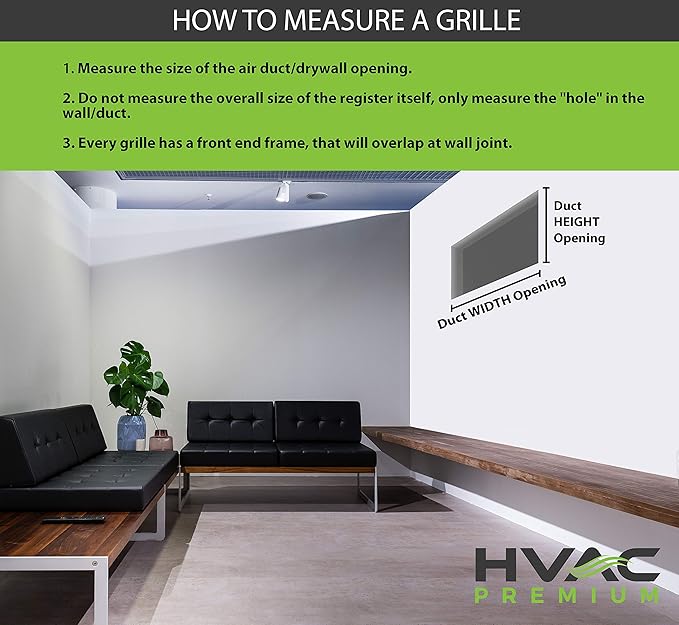 HVAC Premium 36" X 12" Aluminum Return Grille - Image 2