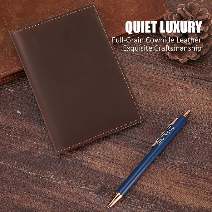 STAR VISTA Albatross Leather Travel Passport Holder, Minimalist Design - Image 2