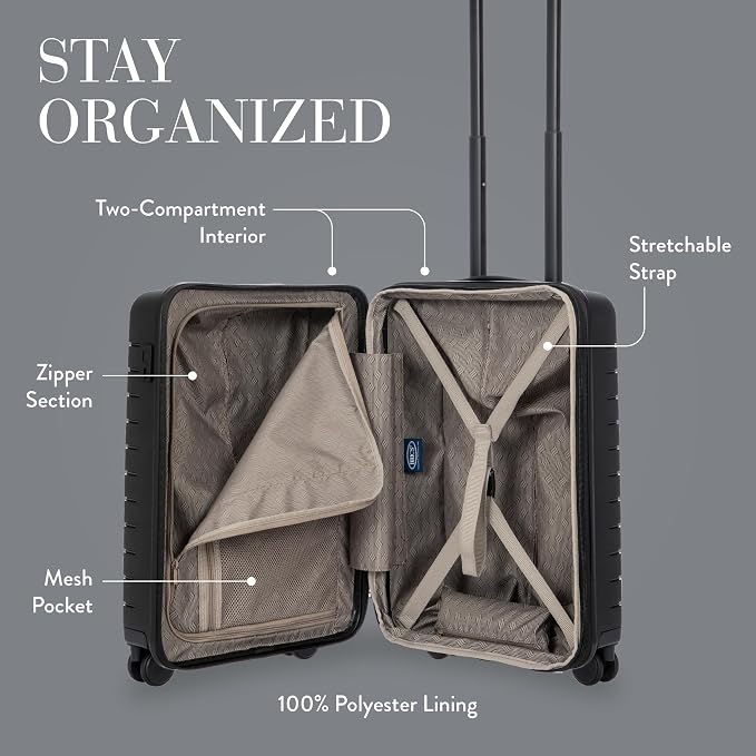 Bric's B|Y Ulisse Spinner Carry-On Suitcase, Lightweight Expandable Hard Shell - Image 3