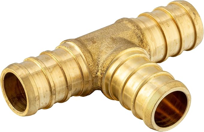 EFIELD 3/4" Pex Brass Crimp Barb Fittings Combo | Tee, Elbow and Coupling - Image 3