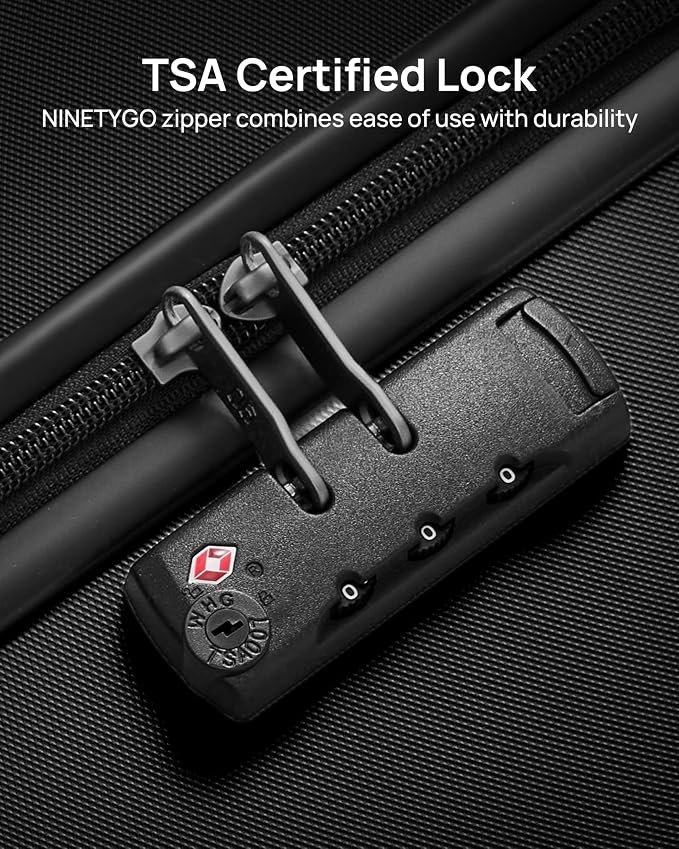 NINETYGO Carry On Suitcase, 20 Inch Carry-On Luggage - Image 5