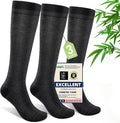 Compression Socks Women & Men, 15-20 mmHg Bamboo Viscose Knee High Soft Support by Unknown