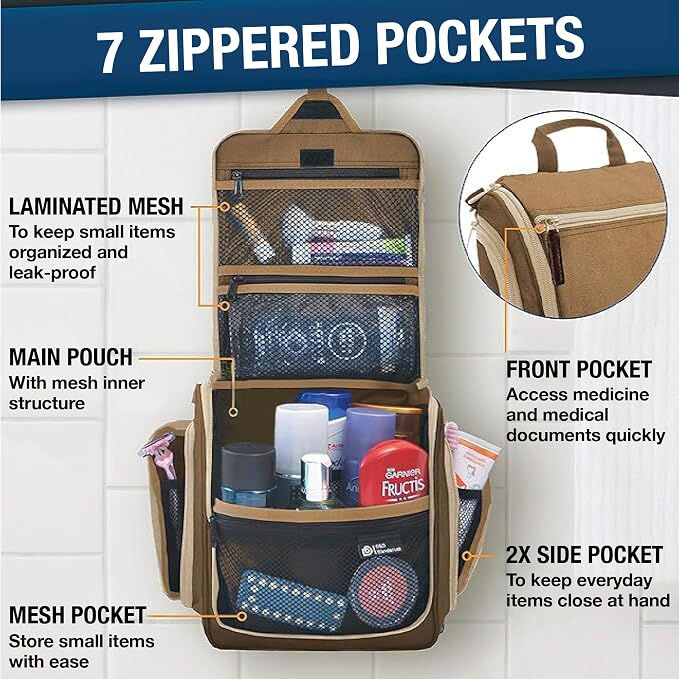 DD D&D Wanderlust D&D Hanging Travel Toiletry Bag - Image 5