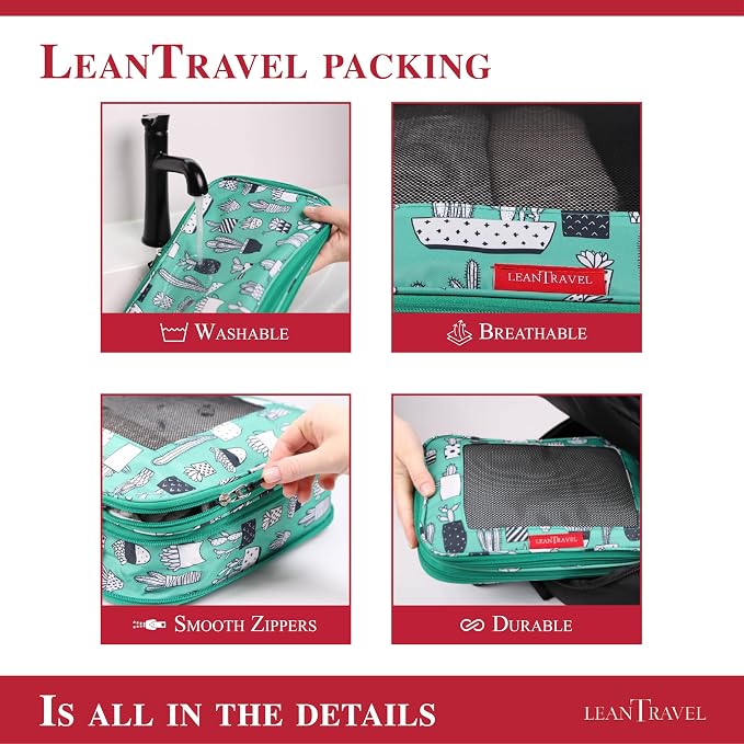 LeanTravel Compression Packing Cubes - Image 8