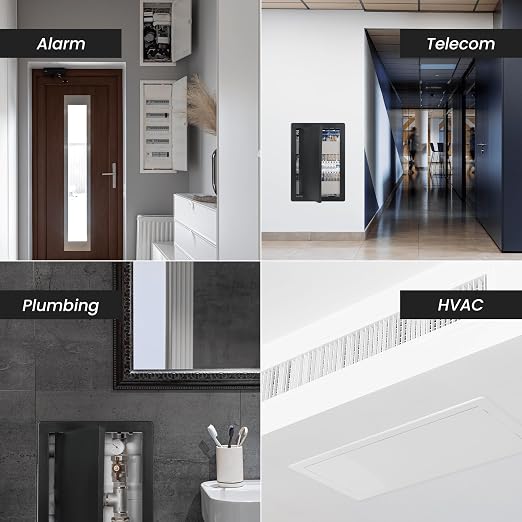 Repa Market 6 x 8 Access Panel for Drywall and Ceiling – Black ABS Plastic Door - Image 6