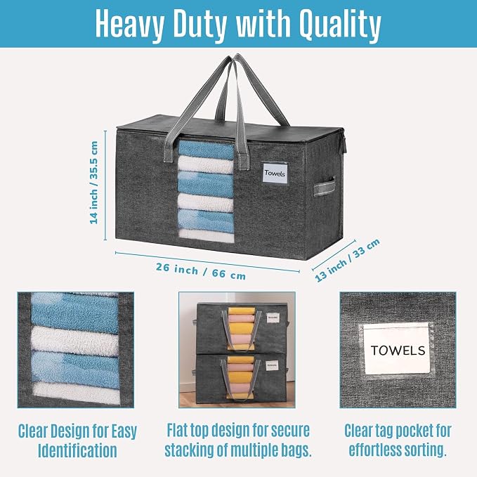 VENO 2 Pack Moving Bags, Comforter and Blanket Storage Bags - Image 5