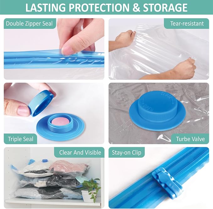 Cozy Essential Travel Vacuum Clothes Bags - Image 6