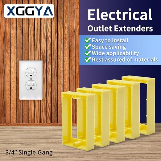 3/4Inch Single Gang Receptacle Outlet Box Extenders - Image 2