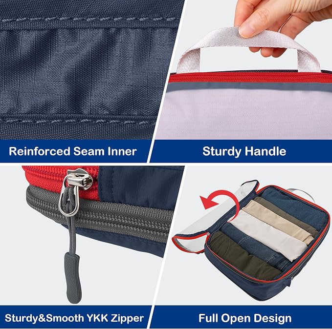 Cipway Compression Packing Cubes, See Through Mesh Luggage Organizer Bags - Image 5