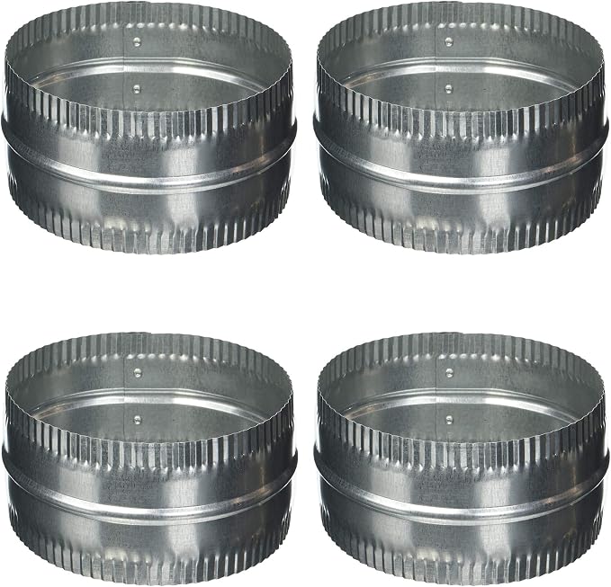 Lambro #246 6" Aluminum Duct Connector, 4 Pack by Lambro