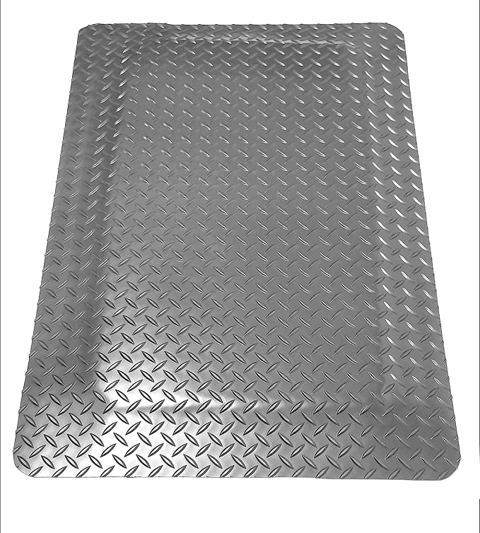 American Classic Diamond Plate Anti-Fatigue Gray Mat, Industrial Ergonomic - Image 9