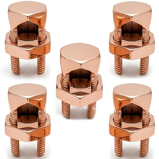Size #4 Copper Split-Bolt Connector 4 AWG Heavy-Duty Electrical Wire Splicing by OhLectric