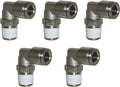 PneumaticPlus PN15 Series Push to Connect Tube Fitting, Male Elbow Pack of 5 by PneumaticPlus