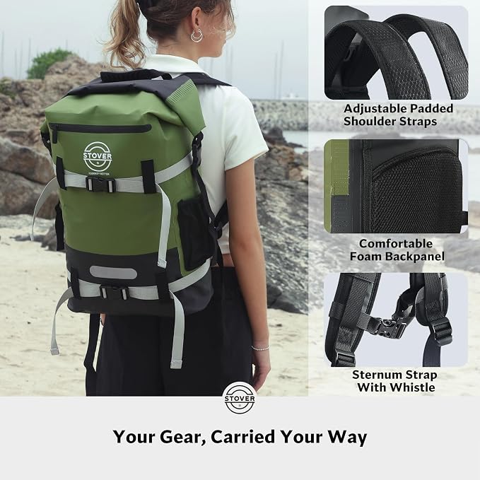STOVER 5/10/25/30/40/55L Waterproof Backpack- Floating Dry Bag - Image 5