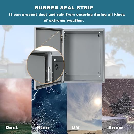 Waterproof Electrical Enclosure 12 x 8 x 6'', Outdoor Electrical Box - Image 4