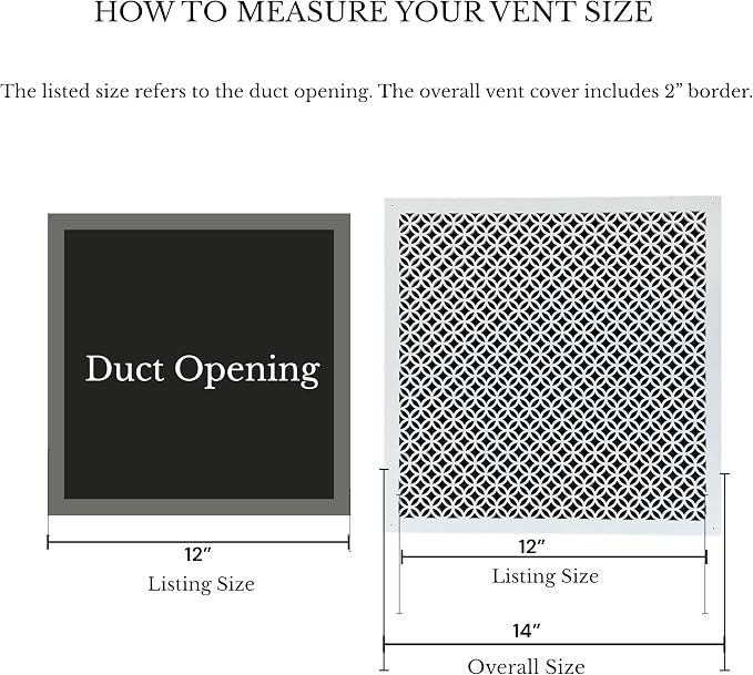 Vent Cover for walls and ceiling Custom Size Fan cover Wall Register Ceiling - Image 2