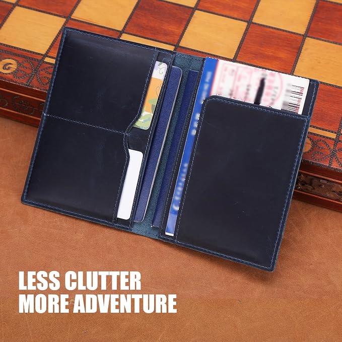 STAR VISTA Albatross Leather Travel Passport Holder, Minimalist Design - Image 7