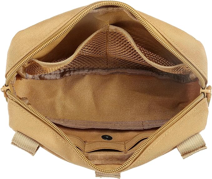 Tactical Molle Admin Pouch Utility Laser Cut EDC Tool Pouch Bag Horizontal - Image 3