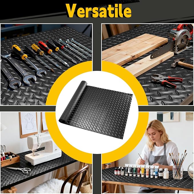 Workbench Mat 47.24"x23.62" Work Bench Pad, 2mm Non-Slip Steel Plate Tool - Image 6