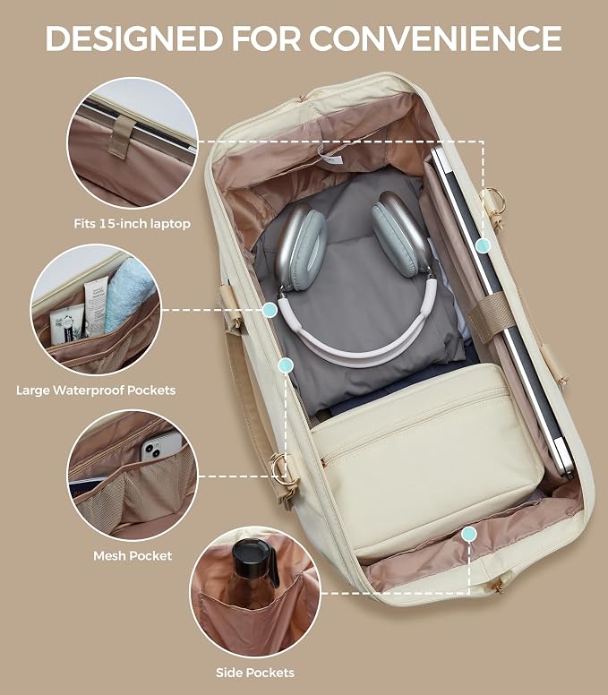 Weekender Bags for Women, Large Travel Duffel Bag - Image 5