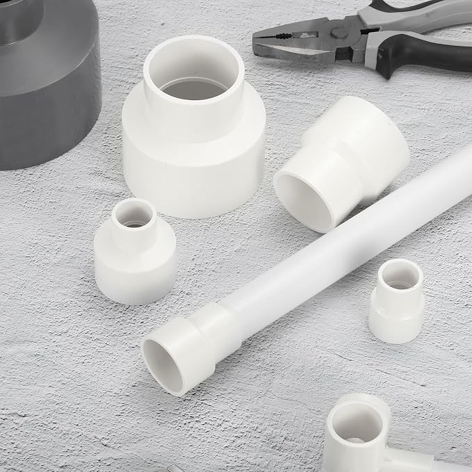 uxcell 2 Pcs UPVC Reducer Pipe Fitting - Image 4