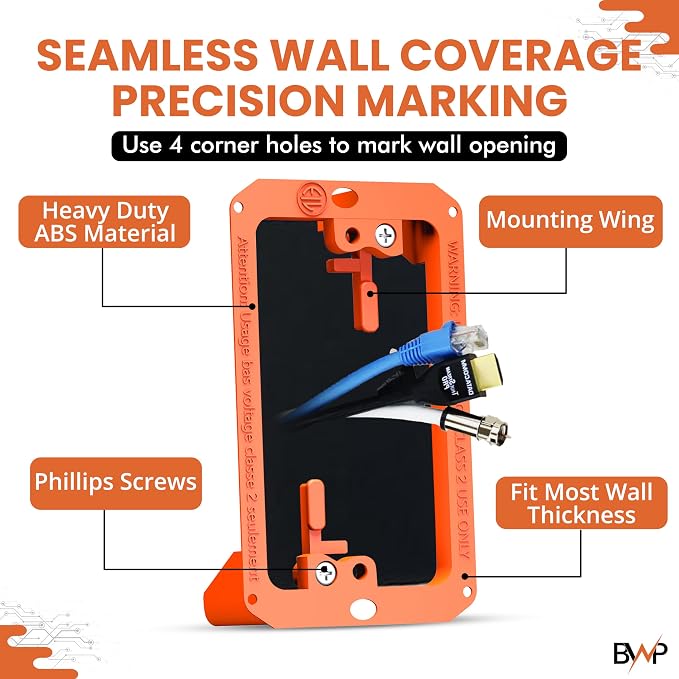 BWP Low Voltage Mounting Bracket 1 Gang, 1 Pack - Image 3