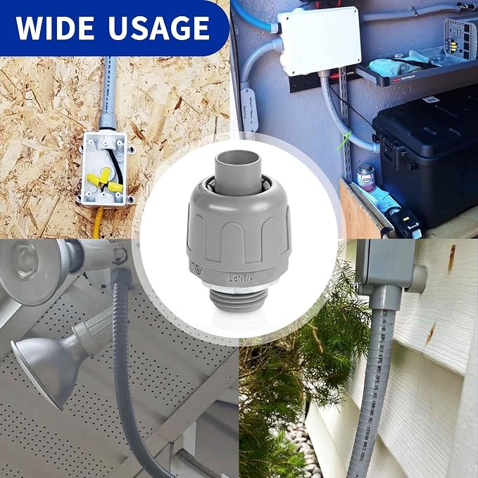 Yariwiz 1/2 Plastic Liquid Tight Conduit Coupling - Image 6