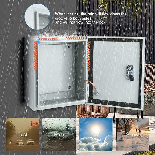 Steel Electrical Junction Box, Indoor&Outdoor Electrical Enclosure Box - Image 3
