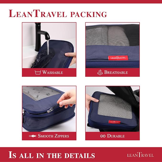 LeanTravel Compression Packing Cubes - Image 9