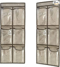 2 Packs Over The Door Hanging Closet Shoes Holder Organizer Shoe Storage Shoe by ANZORG