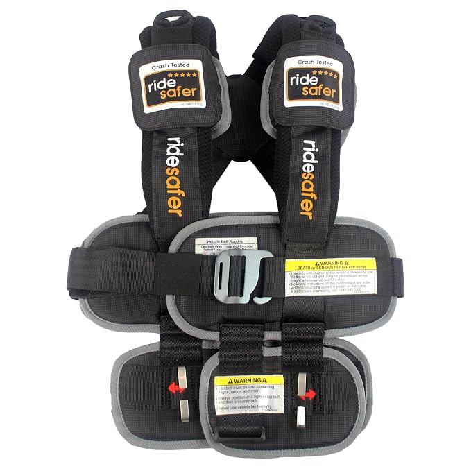 Extra Large Black, Lightweight, Portable Car Seat by RideSafer