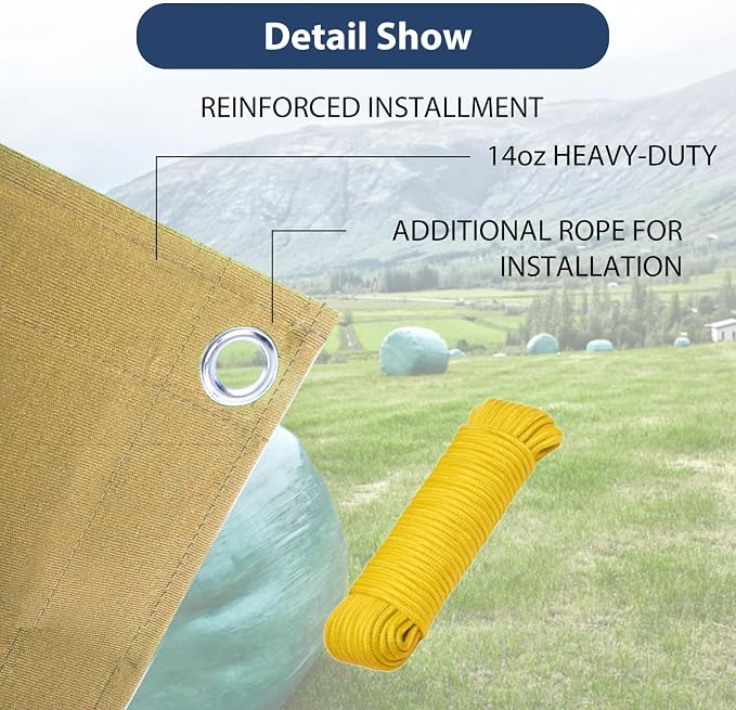 20’x24’ Canvas Tarp Heavy Duty Water Resistant Tarpaulins - Image 5