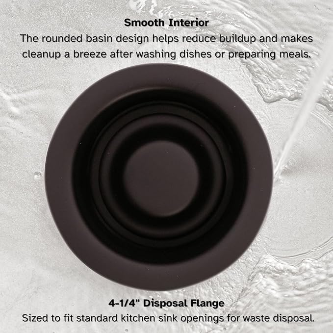 Westbrass A2089-12A 4-1/4" Kitchen Sink Waste Disposal Drain Flange and Stopper - Image 8