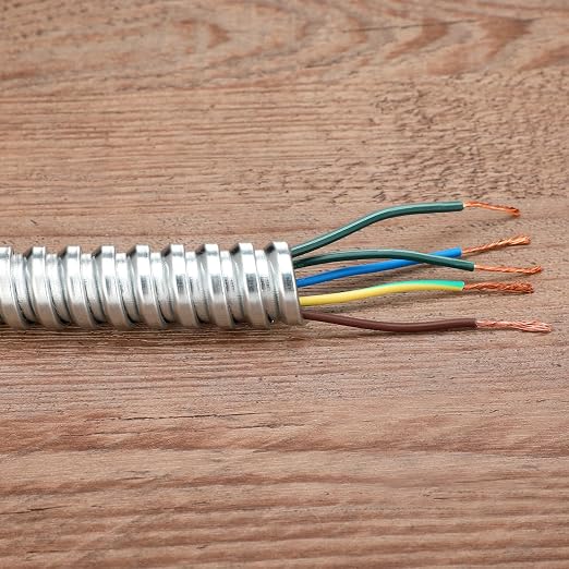 Yaocom 3/4 Inch Metal Flexible Conduit 50 ft, Galvanized Reduced Wall | Outdoor - Image 6