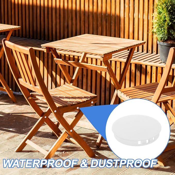 uxcell 4Pcs Plastic Hole Plugs, 65mm Flush Type Panel Plugs, Round Snap - Image 5