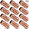 12PK Copper Press Fittings, 1/2inch Copper Coupling by JIANBENKJ