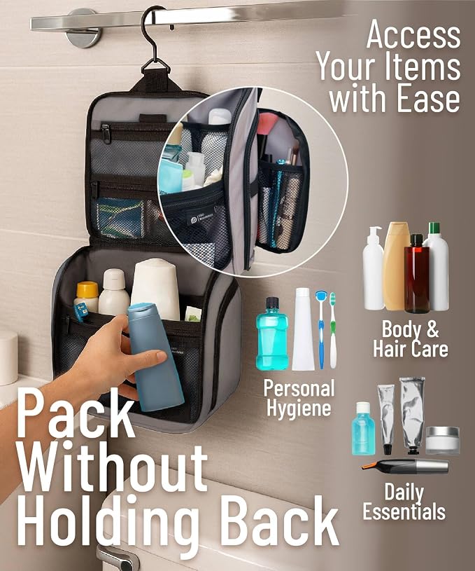 DD D&D Wanderlust D&D Hanging Travel Toiletry Bag - Image 4