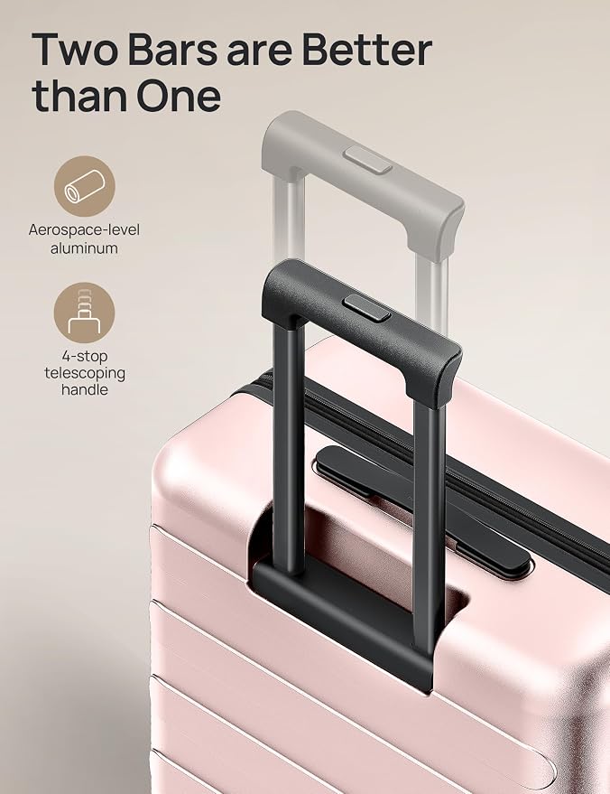 NINETYGO Medium Checked Luggage 24 Inch, Checking In Luggage - Image 6