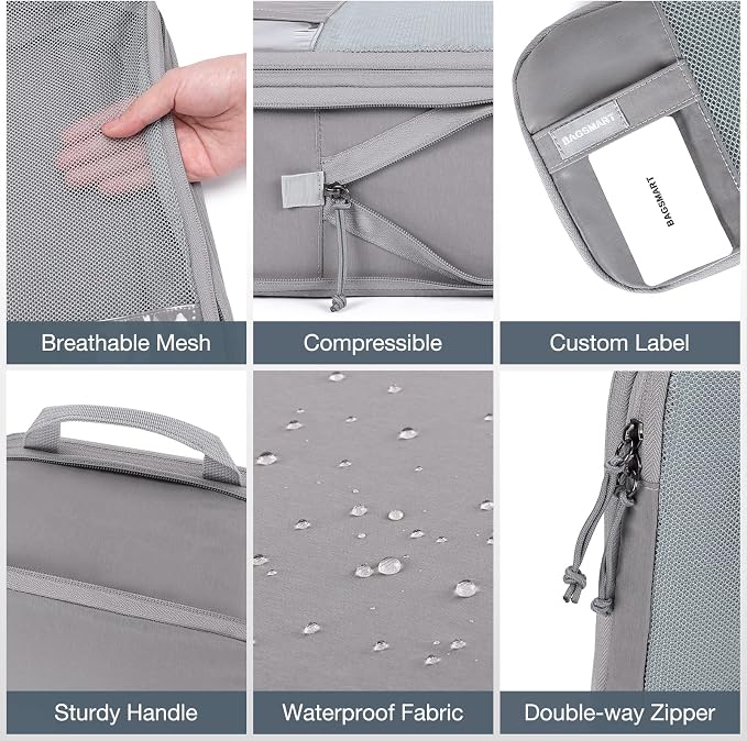 BAGSMART 6 Set /4 Set/2 Set Compression Packing Cubes - Image 6
