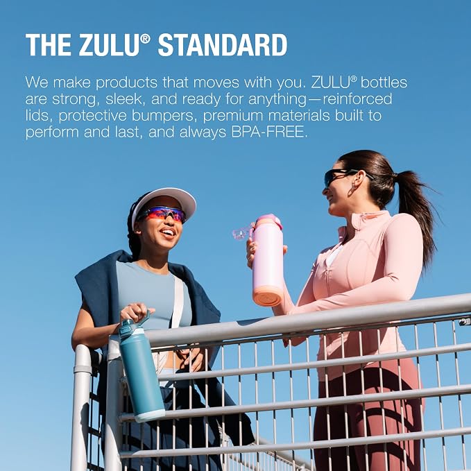 ZULU Powerfill Pro 40oz Stainless Steel Water Bottle - Image 8