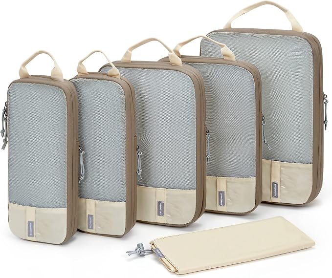 BAGSMART 6 Set /4 Set/2 Set Compression Packing Cubes by BAGSMART