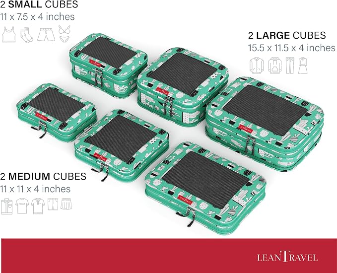 LeanTravel Compression Packing Cubes - Image 9